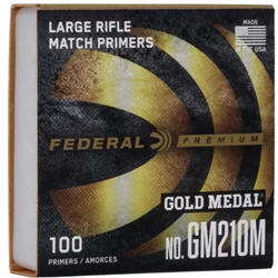 GM210M FEDERAL LARGE RIFLE PRIMER MATCH