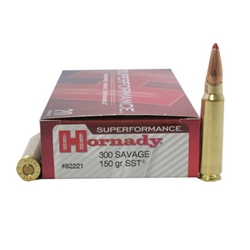 Hornady 200-82221 HORNADY SPF 300 SAVAGE 150GR SST 20RD 10BX/CS