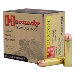 Hornady 200-90562 HORNADY 357 MAG 158GR XTP 25RD 10BX/CS