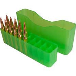 MTM 210-J20M16 Slip-Top Ammo Box 20 Round 22-250 243 Win 7.62x39, Clear Green