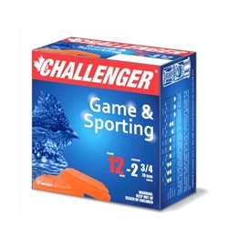 Challenger Ammo 20014 Mini Mag 2001 Shotshell 12 GA, 2-3/4", No. 4, 1-1/4 oz, 1330 fps, 25 Rnd per Box