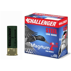 Challenger Ammo  Magnum 50051 Shotshell 12 GA, 2-3/4 in, No. 1, 1-1/8 oz, 1450 fps, 25 Rnd per Box