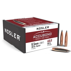 Nosler 58930 Accubond Long Range Rifle Bullets, 150gr SP 100CT 6.5