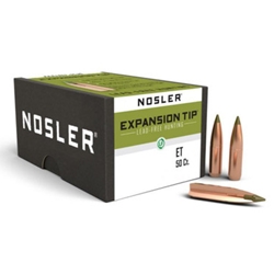 Nosler 59415 E-Tip Lead Free 30 Caliber .308 168 GR 50 Per Box