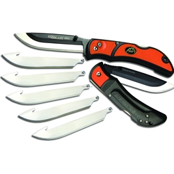 Outdoor Edge RLB-30 Razor-Lite EDC Folding Razor Knife, 3.5" Blade (Orange, 6-Blades) - Box