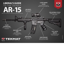 TekMat TEK-TMP-MEDIA Liberal's Guide to the Deadly AR-15 Poster - 24"x36"