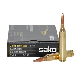 Sako C627216BSB10 AMMO - 7MM REM MAG HH 216B/170GR SP BONDED CORE 10 BOX