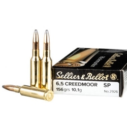 V341732 Sellier & Bellot 156gr SP 6.5 Creedmoor 20 RNDS