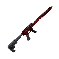 Derya Arms TM22-18-DR-AL Derya TM22 Distressed Red 22LR 18" Threaded Barrel With long hand-guard and