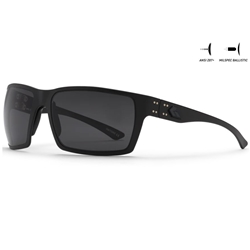 Gatorz American Eyewear GZ-12-401 MILSPEC Ballistic Z87.1 Marauder, Black Cerakote, Smoke, Anti-Fog, Blackout Logo