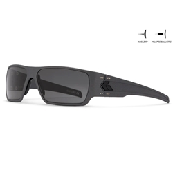 Gatorz American Eyewear GZ-08-102 MILSPEC Ballistic Z87.1 Specter, Gunmetal Cerakote, Smoke, Anti-Fog, Blackout Logo