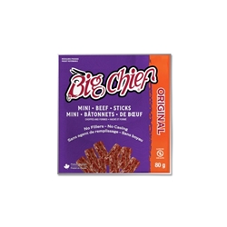 BC714 Big Chief 80g Mini Beef Sticks Bag - Original