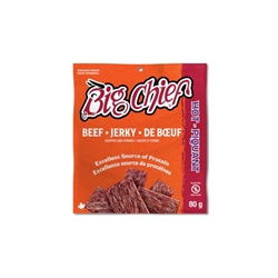 BC214 Big Chief 80g Beef Jerky Bag - Hot