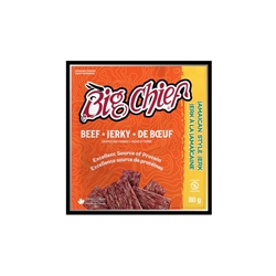 BC914 Big Chief 80g Beef Jerky Bag - Jamaican Style Jerk