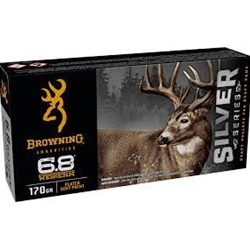 Browning Ammunition   Browning Ammo B192600681 6.8 Western Silver Series, 170 Grain, Box of 20