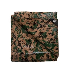 StanSports T-810-17 Stansport Medium Duty 6 Mil Thick Tarp Digital Woodland Camo