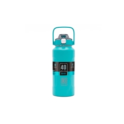 Kailani Coolers 337124 HAIKU Teal Water Bottle 1.2 L Bashaw Sports Logo