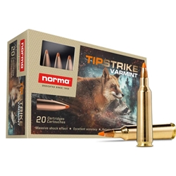 20157372 Norma Tipstrike .22-250 Remington Ammunition 55 Grain Polymer Tipped Projectile