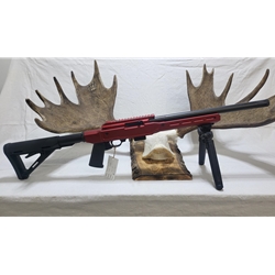 Spectre Ballistics Corp REDCUSTOMSPECTRE Custom In Store Build C-71 10/22 22 LR Red Collapsable Stock and Bipod