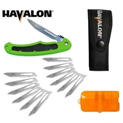 Havalon Knives XTC-60ABOLT-GX Havalon Piranta Bolt Folding Knife - Green