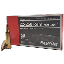 Aguila 8338AG AGUILA 22-250 REM INTERLOCK 60GR